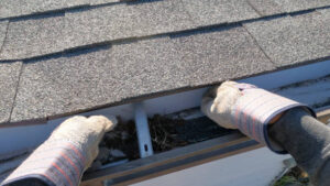 Clean gutters for effective home maintenance and roof protection.